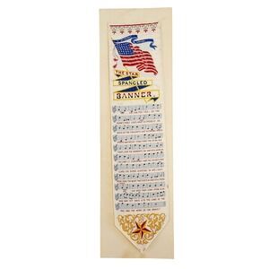 Antique Woven Silk Bookmark - Star Spangled Banner - American Silk Label Mfg Co.